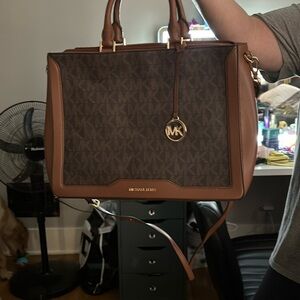 Brown mid size Michael Kors